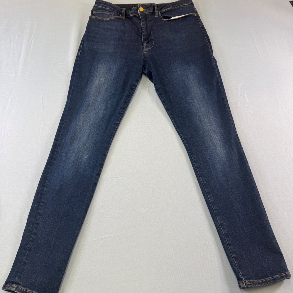 Frame Le One Skinny Jeans Kodak Dark Wash High Rise LOSK630 Size 2‎